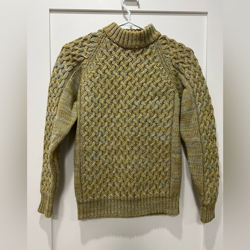 100% wool Don Parker Cable Knit Sweater - small